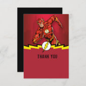 フラッシュの誕生日お礼メッセージ サンキューカード (正面/裏面)