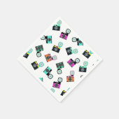 フラッシュカラフルカメラ紙ナプキンス スタンダードカクテルナプキン (角)