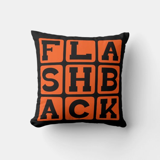 フラッシュバック、前のメモリー クッション (正面)