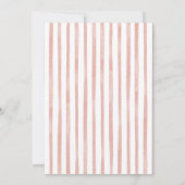 フラッシュピンクのアフタヌーンティーパーティー ブライダルシャワー 招待状 (裏面)