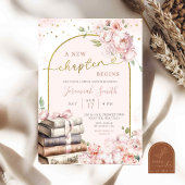 フラッシュピンクの牡丹ストーリーブックテーマのブライズシャワー 招待状