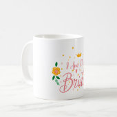 フラッシュピンク 私が花嫁よ！ バチェロレッテパーティ コーヒーマグカップ (正面左)