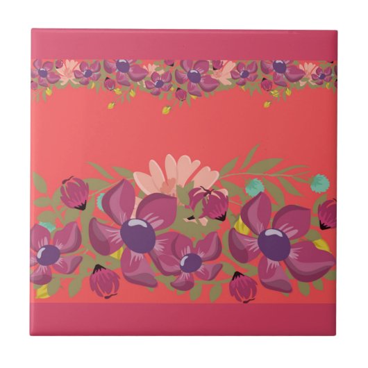 フラッシュフローラタイルデザイン タイル (正面)