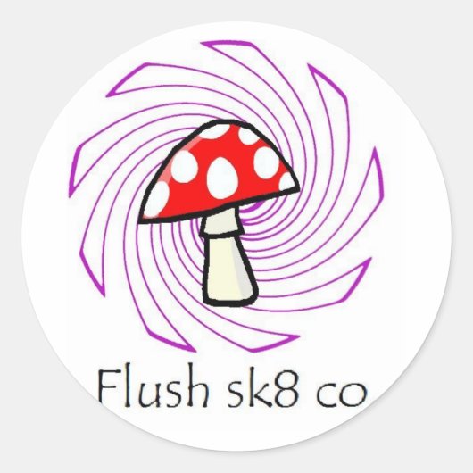 フラッシュロゴ ラウンドシール (正面)