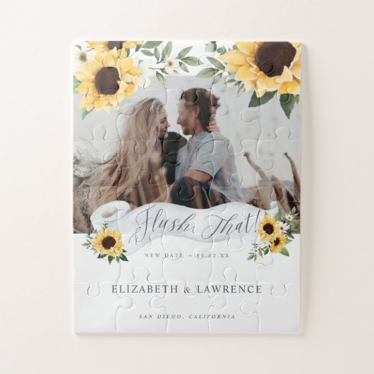 フラッシュ新しい日付トイレ紙転がフローラ写真 ジグソーパズル (縦)