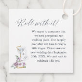 フラッシュ新しい日付トイレ紙転がフローラ写真 フェイバータグ (裏面)