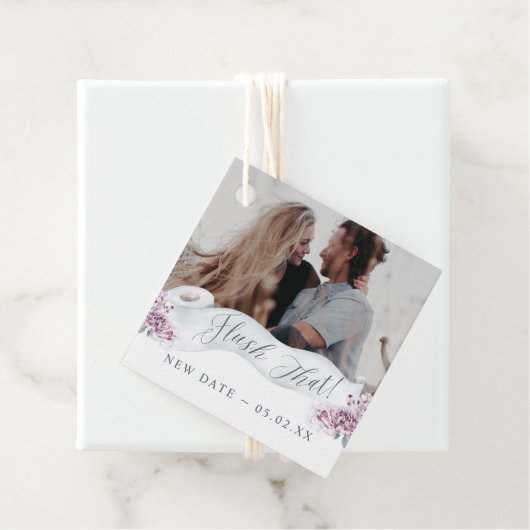 フラッシュ新しい日付トイレ紙転がフローラ写真 フェイバータグ (インサイチュ)