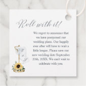 フラッシュ新しい日付トイレ紙転がフローラ写真 フェイバータグ (裏面)