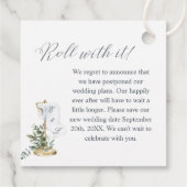 フラッシュ新しい日付トイレ紙転がフローラ写真 フェイバータグ (裏面)