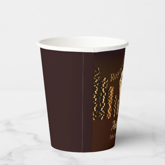 フラッシュ王室のトランプのポーカーをテーマにしたパーソナライズされた紙カップ 紙コップ (右)