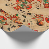 フラッシュ王室の-ヴィンテージのカー遊ド ラッピングペーパー (角)