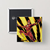 フラッシュ稲妻ボルト 缶バッジ (正面&裏面)