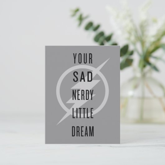 フラッシュ | "あなたの悲しいオタクな小さな夢" ポストカード (スタンド正面)