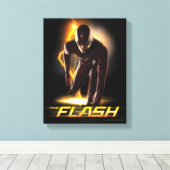 フラッシュ |スプリントの開始位置 キャンバスプリント (インサイチュ (ウッドフロア))