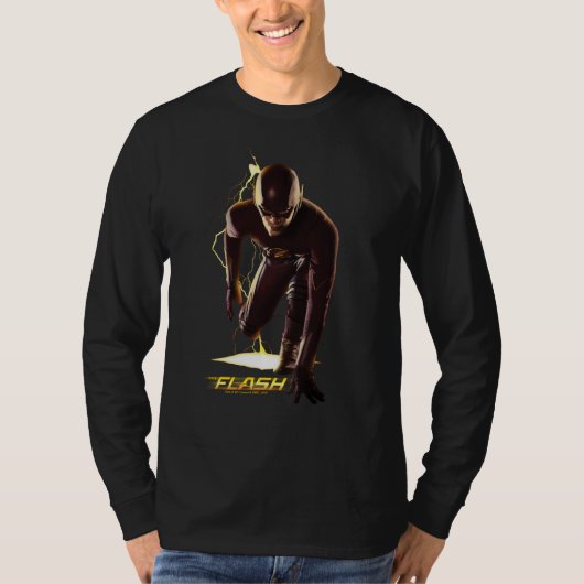 フラッシュ |スプリントの開始位置 Tシャツ (正面)