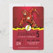 フラッシュ |ハッピーバースデー 招待状 (正面)