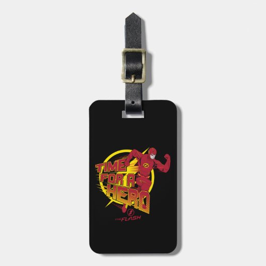 フラッシュ | "ヒーローの時間"グラフィック ラゲッジタグ (正面縦)