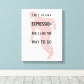 フラッシュ | "式"空白の引用文シルエット キャンバスプリント (インサイチュ (ウッドフロア))