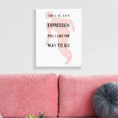 フラッシュ | "式"空白の引用文シルエット キャンバスプリント (インサイチュ (リビング))