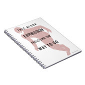 フラッシュ | "式"空白の引用文シルエット ノートブック (右側)