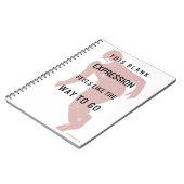 フラッシュ | "式"空白の引用文シルエット ノートブック (左側)