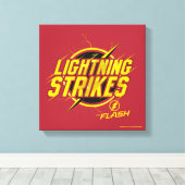 フラッシュ | "稲妻ストライク"グラフィック キャンバスプリント (インサイチュ (ウッドフロア))