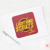 フラッシュ | "稲妻ストライク"グラフィック スクエアシール (封筒)