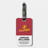 フラッシュ | "稲妻ストライク"グラフィック ラゲッジタグ (裏面縦)