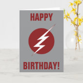 フラッシュ |稲妻ボルトロゴ カード (黄色い花)