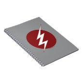 フラッシュ |稲妻ボルトロゴ ノートブック (右側)