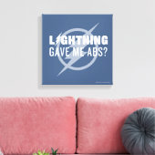 フラッシュ | "稲妻与えのMe Abs?" キャンバスプリント (インサイチュ (リビング))