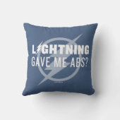フラッシュ | "稲妻与え Me Abs?" クッション (裏面)