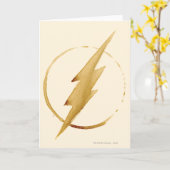 フラッシュ |黄色の胸のエンブレム カード (黄色い花)