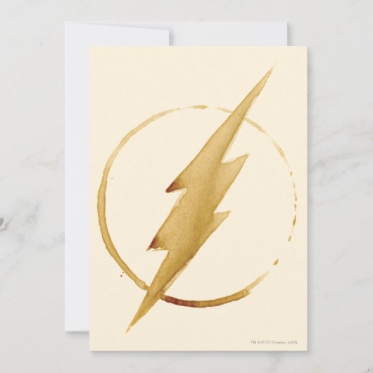 フラッシュ |黄色の胸のエンブレム 招待状 (正面)