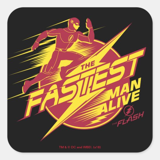 フラッシュ | The Fastest Man Alive スクエアシール (正面)