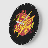 フラッシュ | The Fastest Man Alive ラージ壁時計 (傾斜)