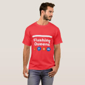 フラッシング クイーンズ LFGM 地下鉄 レトロ Tシャツ (正面フル)