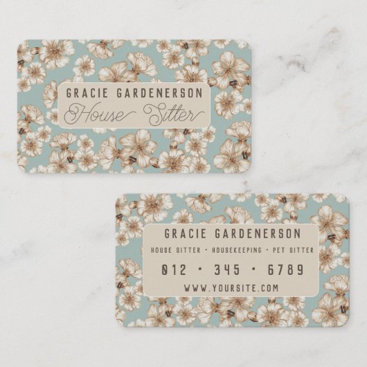 フラッズハウスシッター名刺 名刺 (正面/裏面)