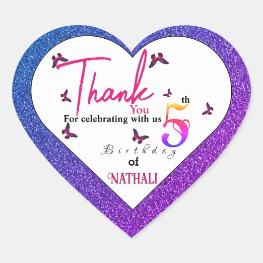 フラッタおもしろい ハートシール (正面)