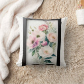 フラッタとグレースエレガント：バタフライTシャツデザイン クッション (ブランケット)