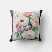 フラッタとグレースエレガント：バタフライTシャツデザイン クッション (裏面)