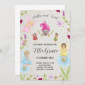 フラッタとトゥウィルの妖精 招待状 (正面/裏面)