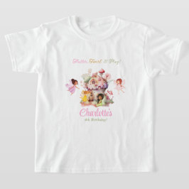 フラッタとトゥウィル妖精の誕生日パーティーシャツ Tシャツ
