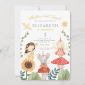 フラッタとトワイルエンチャントフェアリー誕生日 招待状 (正面)