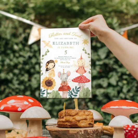 フラッタとトワイルエンチャントフェアリー誕生日 招待状