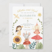 フラッタとトワイルエンチャントフェアリー誕生日 招待状 (正面)