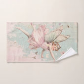 フラッタとトワイルフラワー妖精の女の子 バスタオルセット (ハンドタオル)