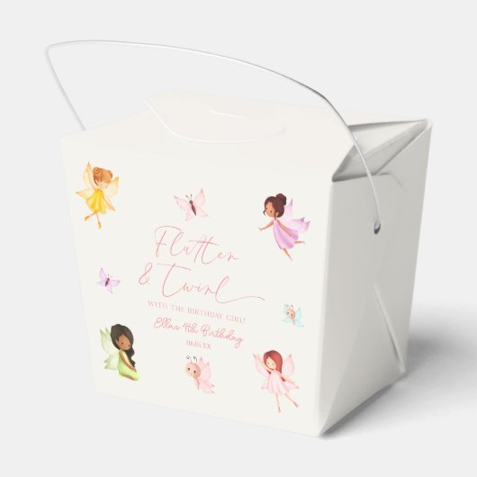 フラッタとトワイル魔法の妖精の誕生日パーティー フェイバーボックス (裏面サイド)