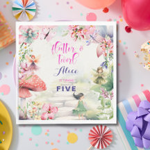 フラッタと回転妖精の庭の水色の誕生日