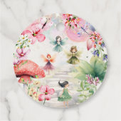 フラッタと回転妖精の庭の水色の誕生日 フェイバータグ (裏面)